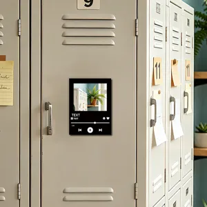 Creative music player acrylic magnetic fridge sticker for locker decoration and home styling.