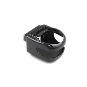 Portabicchieri per bocchetta d'aerazione auto, supporto per bevande universale in plastica nera.