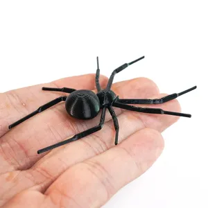 3D Stereo Black Spider Fridge Magnet Halloween Festival Party Decoration ABS Plastic Refrigerator Magnet Home Decor
