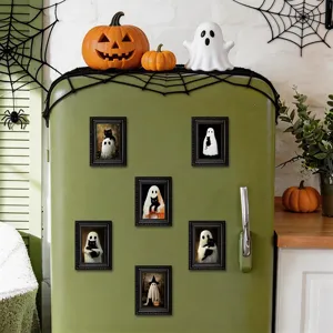 Halloween cadre photo en bois aimant de frigidaire mignon fantome deco autocollant