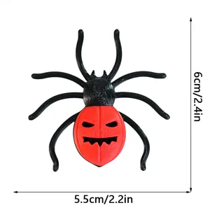 Halloween 3D printed spider fridge magnet home party decoration cute red pumpkin gift