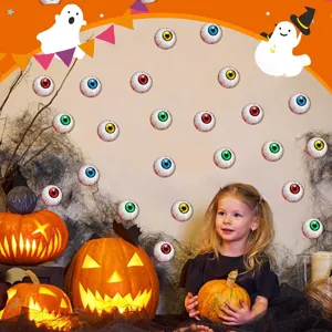 Halloween leuchtende Augapfel Wandaufkleber gruselige Party Deko Requisiten Heim