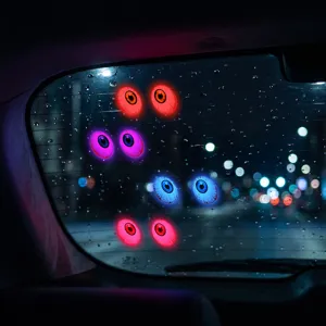 Halloween LED leuchtende Augen Auto Fenster Dekor Sticker, gruselige Party Licht Deko.