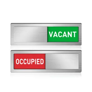 Office Sliding Door Indicator Sign Magnetic Vacant Occupied Privacy Sign Board For Room