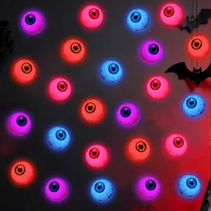 Halloween LED leuchtende Augen Wandbehang Party Deko Lichter gruselige Leuchtrequisiten