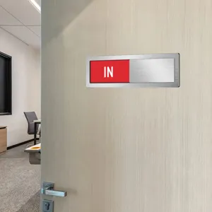 Office sliding door sign status indicator acrylic privacy sign for meeting room decoration.