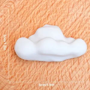 3D συμπαγές σύννεφο μαγνητικό αυτοκόλλητο ψυγείου χαριτωμένη διακόσμηση σπιτιού λευκό 5cm