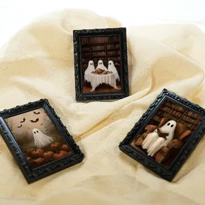 Halloween 3D φαντασμα μαγνητική κορνίζα φωτογραφιών αυτοκόλλητο ψυγείου, διακόσμηση σημείωσης.