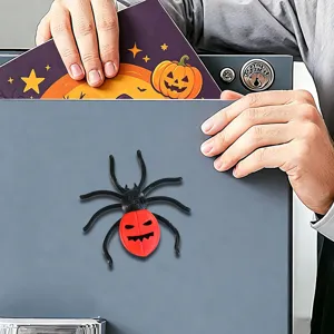 3D Halloween Spider Fridge Magnet Spooky Party Decorative Magnetic Sticker for Home Decor