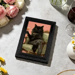 Retro Katzen Kühlschrankmagnet 3D dekorativer Magnetaufkleber für Küche Kühlschrank Deko