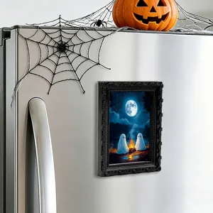 Halloween 3D fantasma adesivo magnetico per frigorifero cornice foto spettrale vacanza.