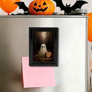 Halloween 3D Fantasma Calamita Frigorifero Cornice Foto Adesivo Frigo Decorazione Magnetica