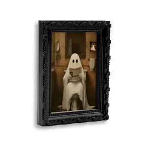 Halloween 3D geest koelkastmagneet zwarte decoratieve fotolijst griezelig design
