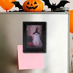 Halloween 3D fantôme magnétique autocollant de réfrigérateur cadre photo décoration fête