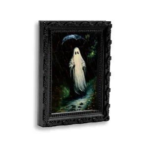 Halloween 3D ghost magnetic photo frame fridge sticker spooky home decor gift souvenir item