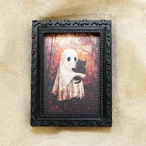 Halloween 3D ghost magnetic photo frame fridge sticker cute autumn home party decor item