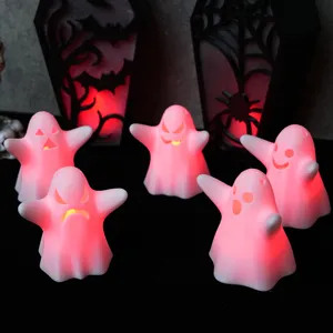 Halloween glowing ghost LED night light for festival party holiday home decoration detail view