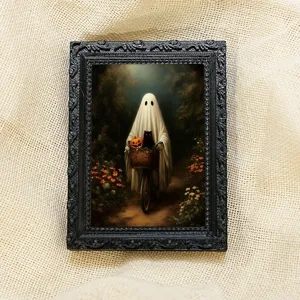 Cornice per foto fantasma di Halloween magnete da frigo, adesivo magnetico decorativo per casa.
