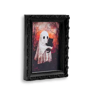 Halloween 3D ghost magnetic photo frame fridge sticker spooky party decor memo magnet detail view