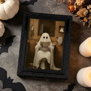 Halloween 3D Spook Koelkastmagneet Fotolijst Magnetische Memo Sticker Huisdecoratie
