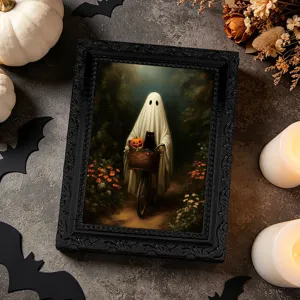 Halloween 3D fantasma magnetico frigorifero adesivo cornice foto dettaglio, decorazione