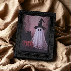 Halloween ghost fridge magnet photo frame spooky festival party magnetic sticker decor