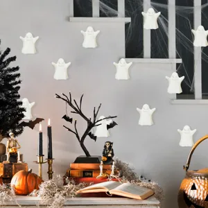 Halloween hanging glowing ghost LED lights party festival decorative ornaments props decor