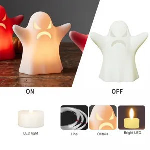 Halloween ghost LED decorative night light party spooky atmosphere lighting ornament
