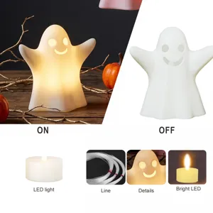 Halloween cute ghost LED night light for bedroom party indoor holiday decoration.