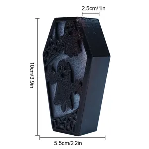 Halloween 3D printed ghost coffin ornament decoration spooky party props 10cm sized