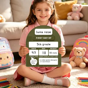 Acryl eerste schooldag bord teken aangepaste terug naar school foto rekwisiet item
