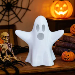 Halloween Geist LED Nachtlicht süße gruselige leuchtende Geister Figur Tisch Deko Party