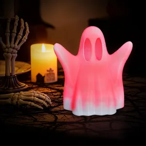 Halloween leuchtender Geist LED Nachtlicht Ornament Tisch Party gruselige Festtagsdeko