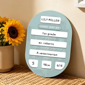 Gepersonaliseerd acryl bord eerste schooldag schoolbord foto rekwisiet bureau decoratie