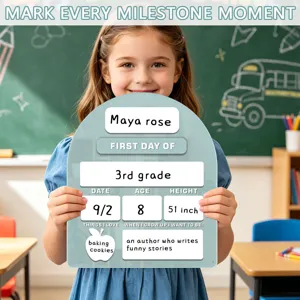Herbruikbaar acryl eerste schooldag bord gepersonaliseerd teken fotorekwisiet voor kinderen