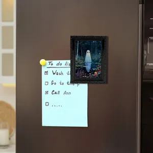 Halloween 3D Geist magnetischer Kühlschrankaufkleber Bilderrahmen Detailansicht Grusel.
