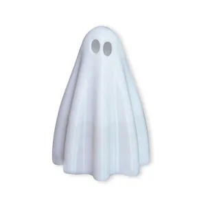 Weisser Geist Figur Halloween Party Heimdekoration 3D gedruckter leuchtender Deko Artikel