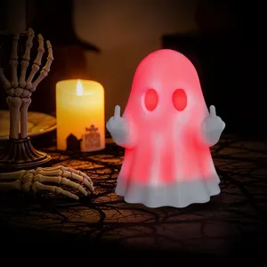 Halloween lustige leuchtende Geist Nachtlicht gruselige Party Deko Tischdekoration.