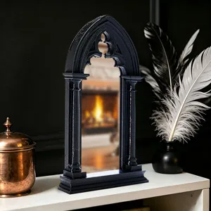 Gothic Arch Window Mirror 3D Printed Vintage Tabletop Decor Aesthetic Home Accent