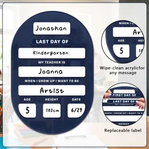 Terug naar school acryl bord uitwisbaar droog wis schoolbord gepersonaliseerd decor