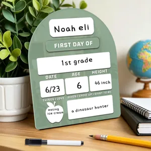 Gepersonaliseerd acryl bord eerste schooldag schoolbord buredecoratie voor kinderen.