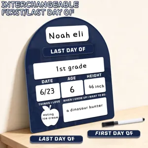 Herbruikbaar schoolbord acryl eerste schooldag bord terug naar school decoratie
