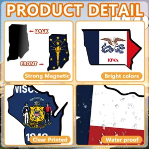 American state fridge magnets magnetic puzzle souvenirs with strong magnetic backing waterproof.