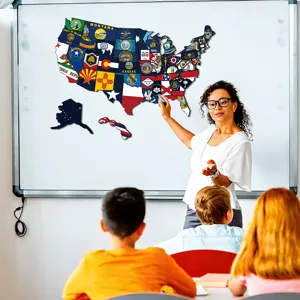 USA state magnetic puzzle map fridge magnet educational geography travel sticker for kids