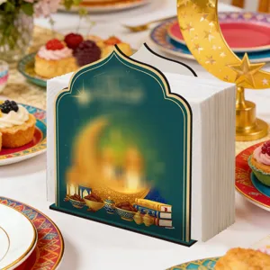 Houten servettenhouder Midden-Oosten stijl Ramadan tafeldecoratie doos voor tissue