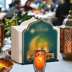 Midden-Oosten houten servettenhouder Ramadan tissuebox bureau decoratieve opslag