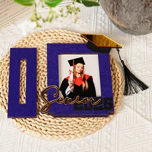 Set cornice foto di laurea in legno 2026 senior supporto da tavolo accessorio decorazione festa