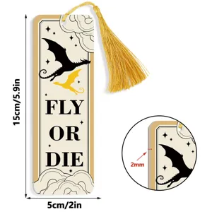 Acrylic Bookmark with Tassel Cute Dragon Design Creative Page Marker for Books 15cm