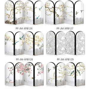 Chinese Style Miniature Folding Screen Desktop Decoration Acrylic Foam Board Ornaments Miniature Display Stand