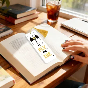 Creative dragon bookmark with gold tassel, unique aesthetic reading page marker for books